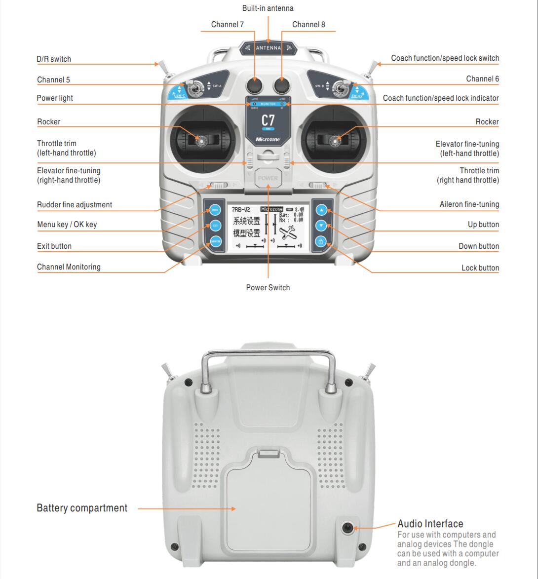 MicroZone MC7 Controlador C7 M - Drone Gimbal Controller avaliação e preço