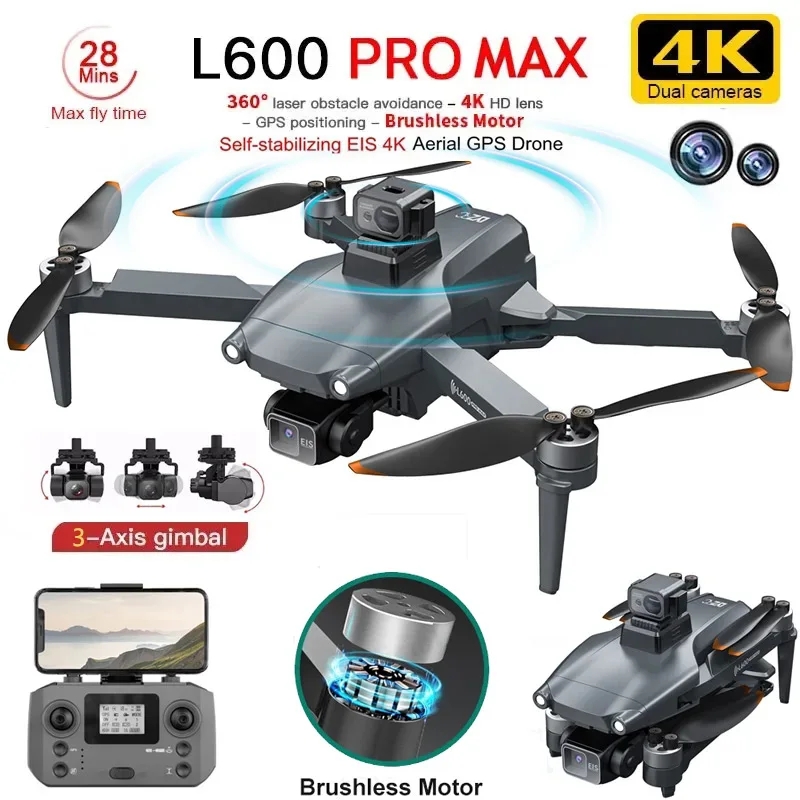 L600 pro max gps drone profiss - Drone Gimbal Case avaliação e preço
